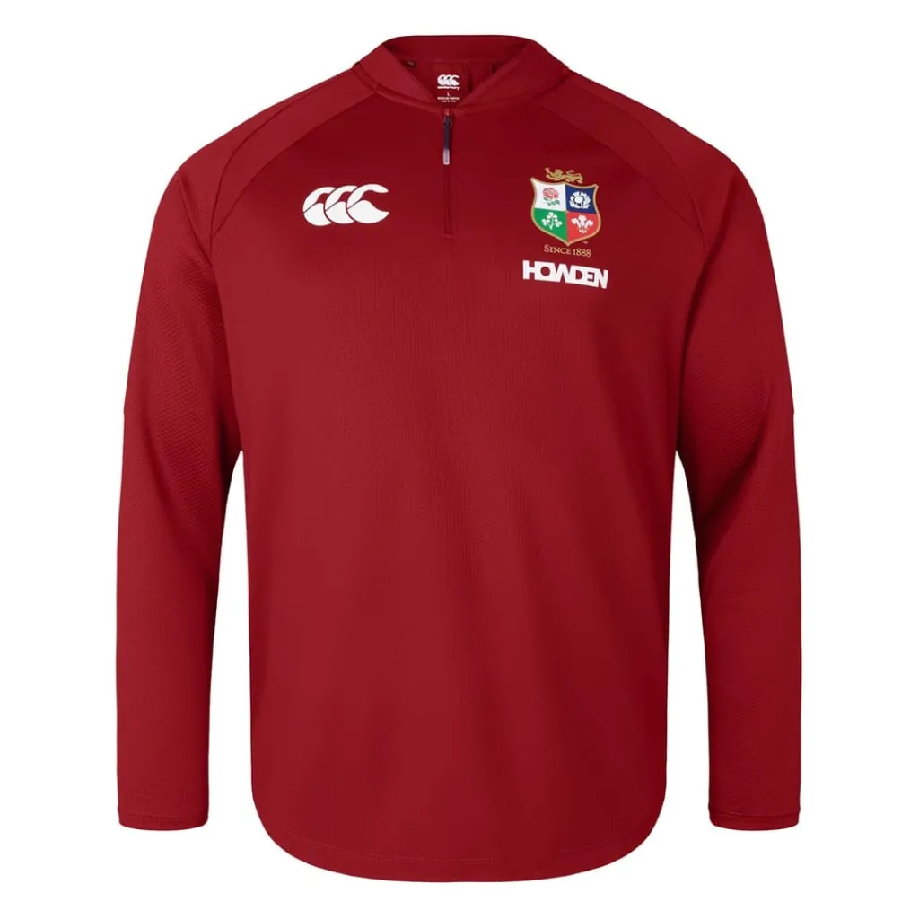 Fitness And Gym Tops*Canterbury British And Irish Lions 2024 Everest First Layer Top Adults in Red