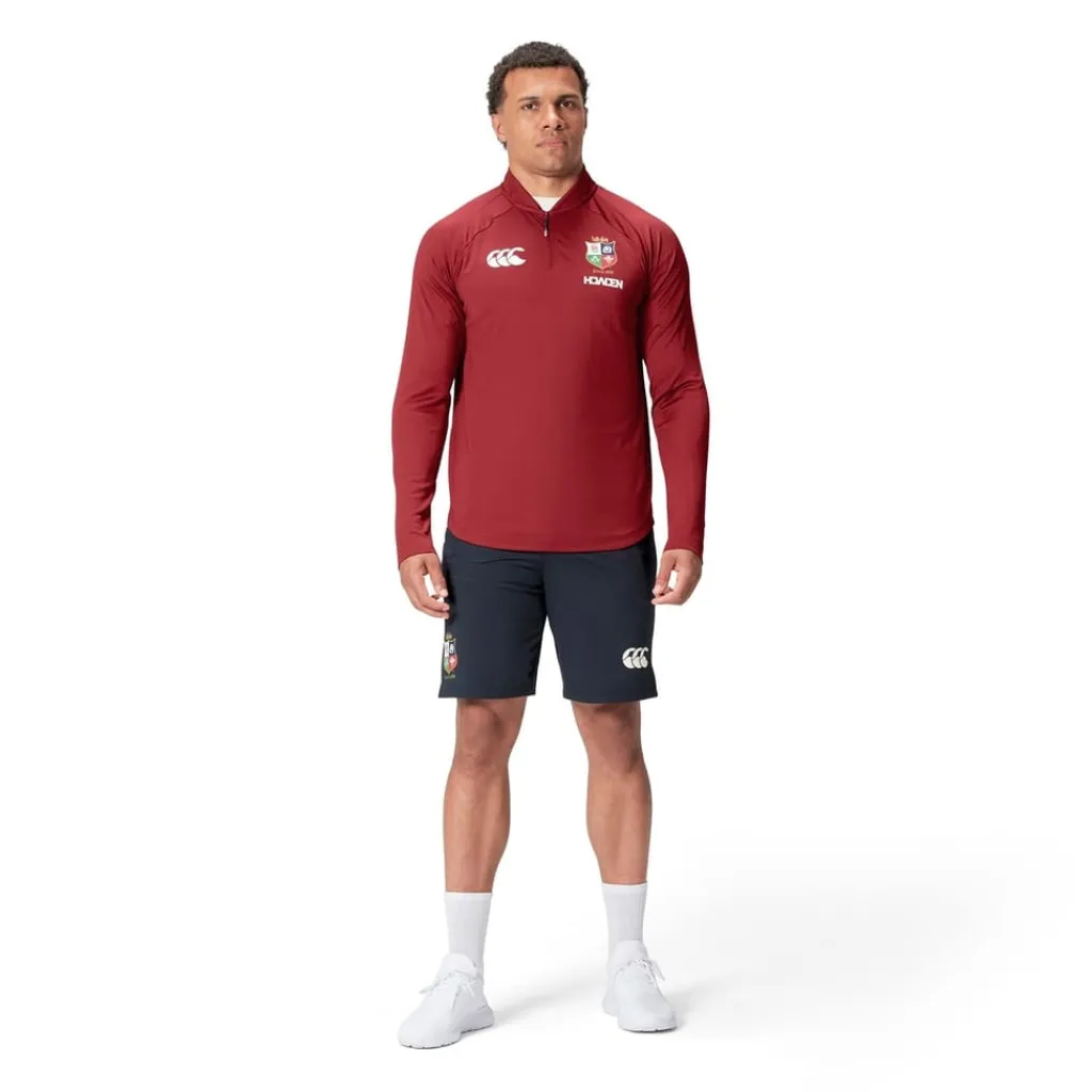 Fitness And Gym Tops*Canterbury British And Irish Lions 2024 Everest First Layer Top Adults in Red