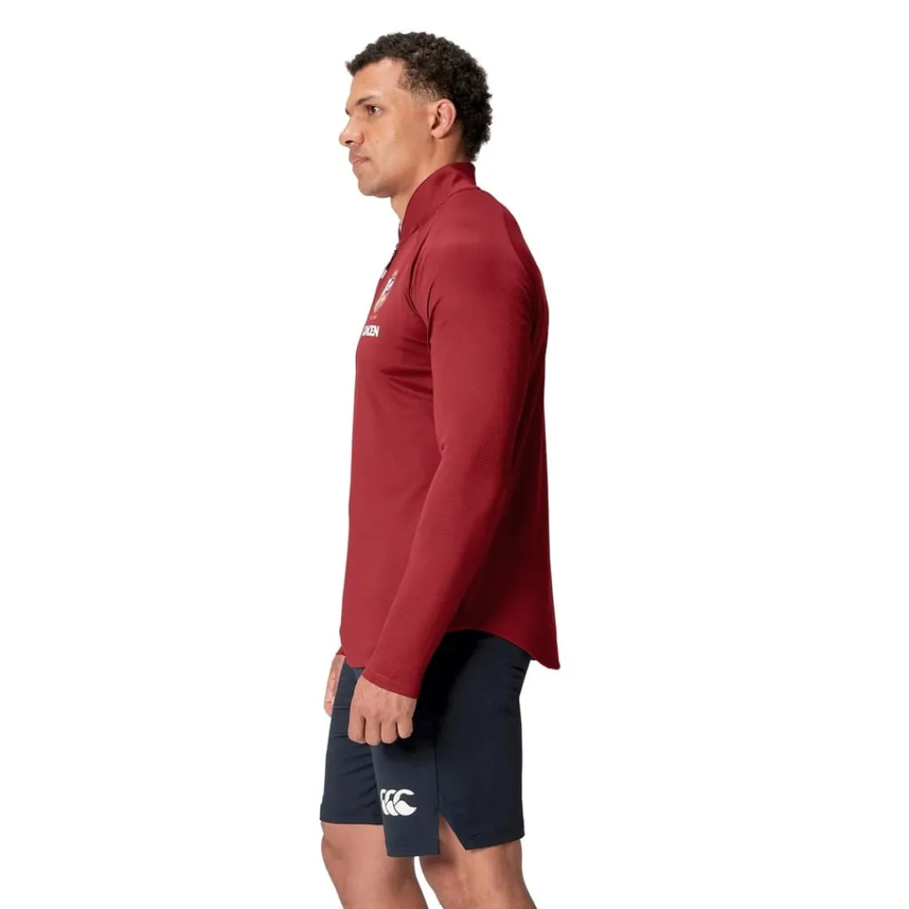 Fitness And Gym Tops*Canterbury British And Irish Lions 2024 Everest First Layer Top Adults in Red
