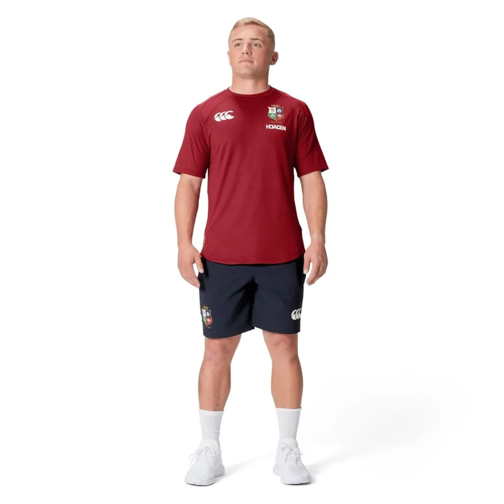 Fitness And Gym Tops*Canterbury British And Irish Lions Everest T-Shirt 2024 Adults in Red