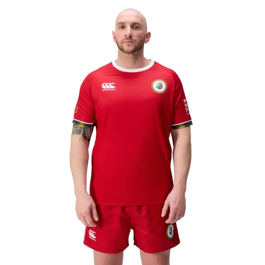 Fitness And Gym Shorts*Canterbury Mens British And Irish Lions Shirt 2025 in Red