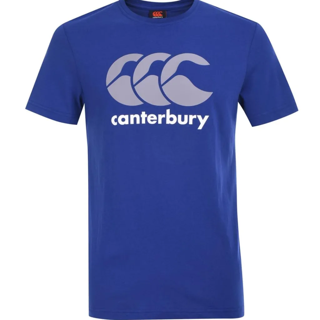 Fitness And Gym Tops|Fitness And Gymwear*Canterbury Mens Large Logo T-Shirt in Blue