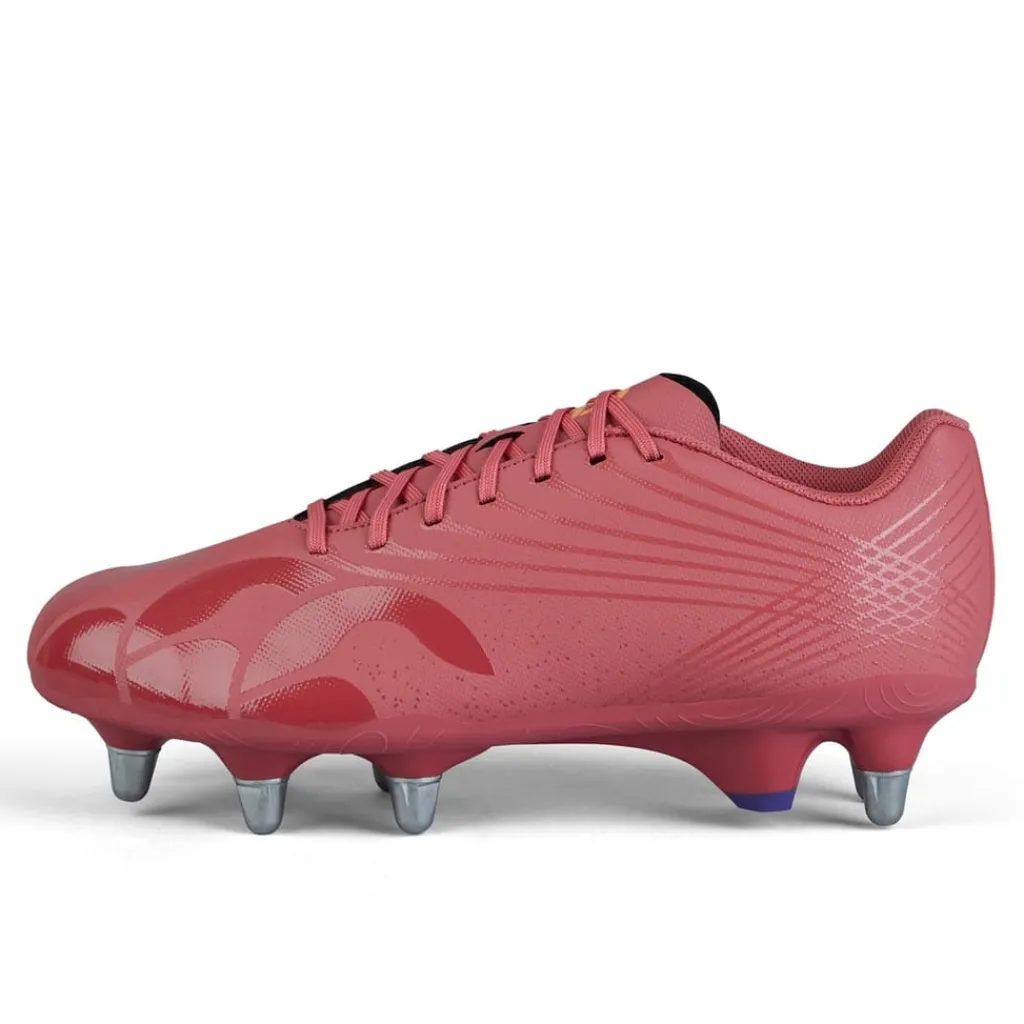 Boots*Canterbury Stampede Groundbreak Team Soft Ground Rugby Boots in Red