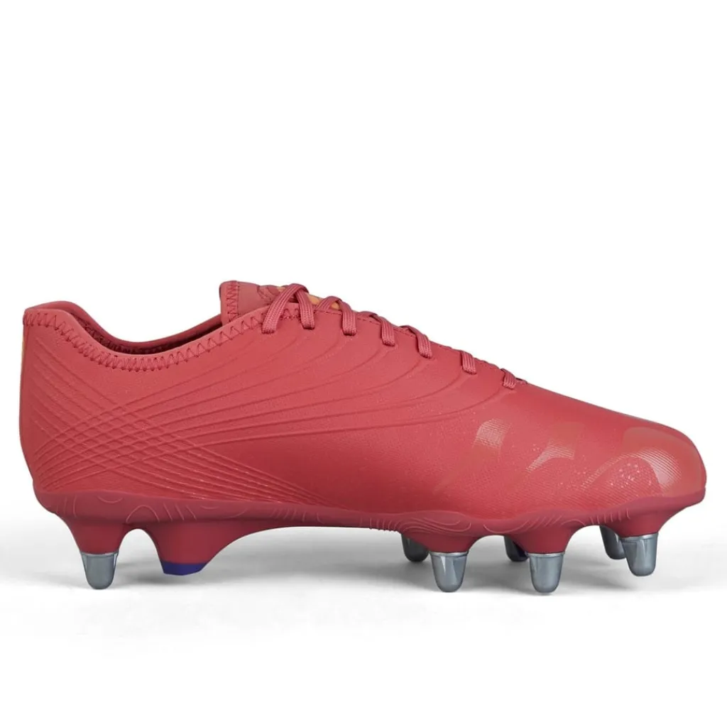Boots*Canterbury Stampede Groundbreak Pro Soft Ground Rugby Boots in Red