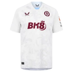 Football And Rugby Clothing*Castore Aston Villa Away Shirt 2023 2024 Adults in White
