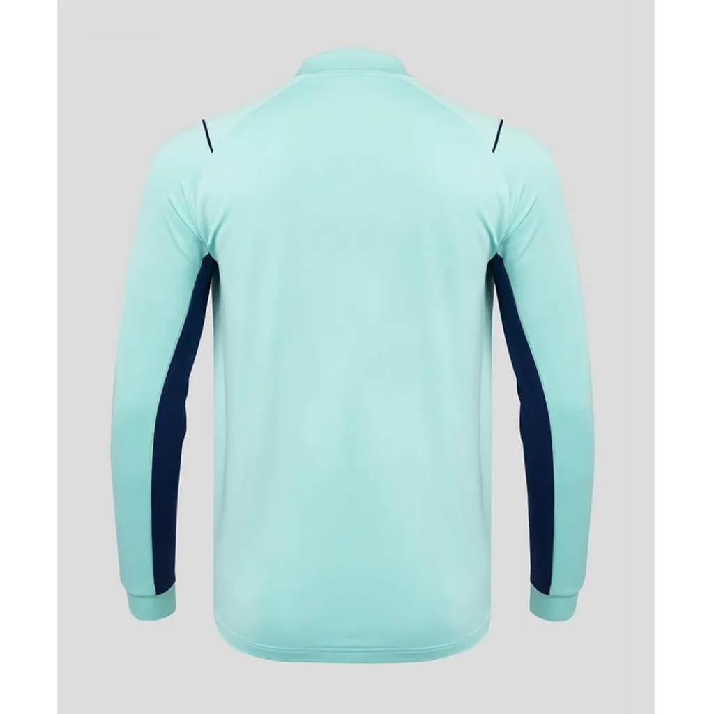 Fitness And Gym Tops*Castore Mens Newcastle United Fc Quarter Zip Drill Top in Blue
