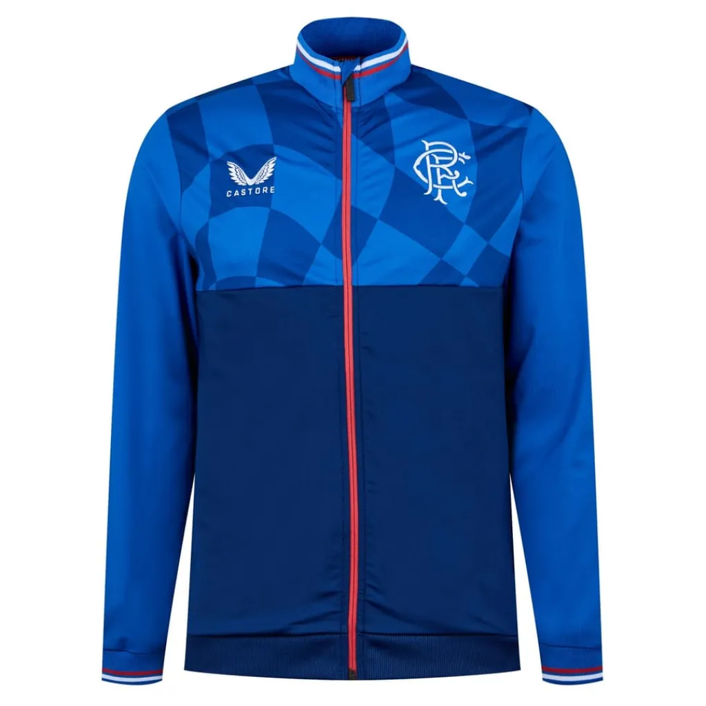 Tracksuits*Castore Rangers FC Mock Neck Track Jacket in Blue