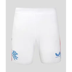 Shorts*Castore Rangers Home Shorts 2024 2025 Adults in White