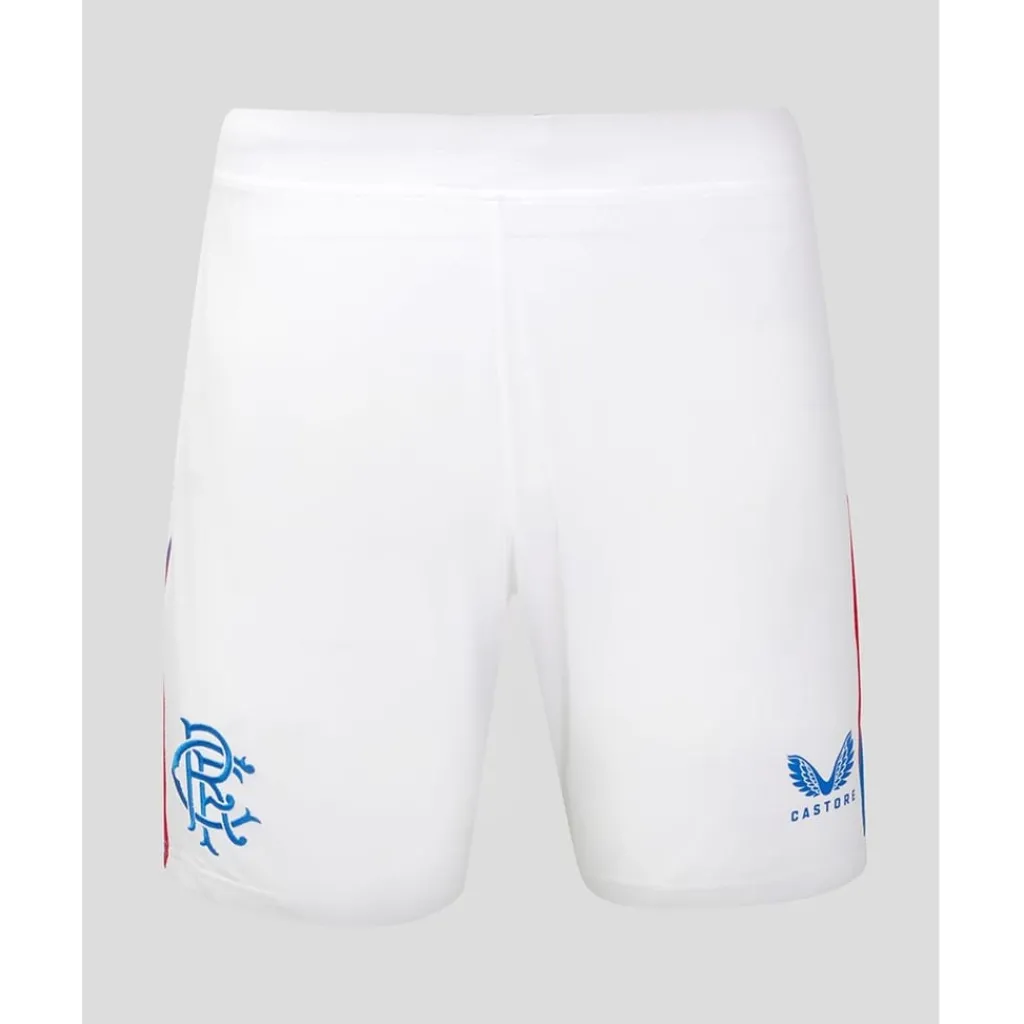 Shorts*Castore Rangers Home Shorts 2024 2025 Adults in White