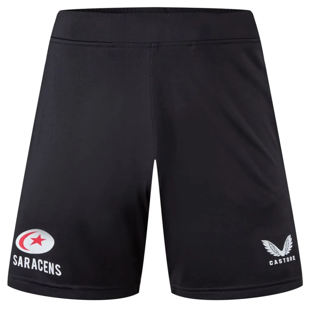 Fitness And Gym Shorts*Castore Saracens Training Shorts 2024 2025 Adults in Black