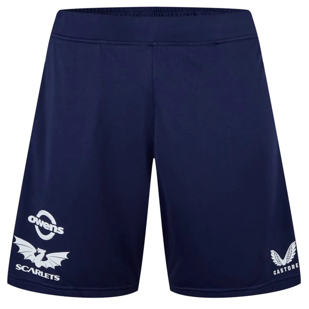 Fitness And Gym Shorts*Castore Scarlets Training Shorts 2024 2025 Adults in Blue