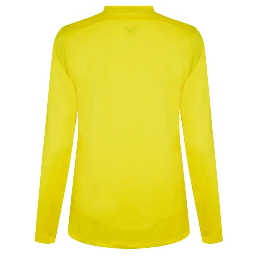 Football And Rugby Clothing*Castore V Neck Long Sleeve Regular Fit T-Shirt in Yellow