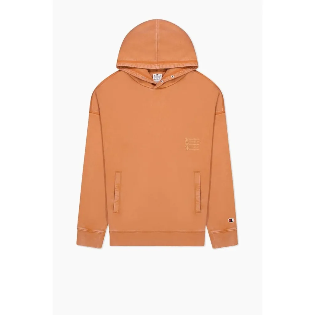 Hoodies*Champion Hooded Relaxed Fit Long Sleeve Sweatshirt in Orange