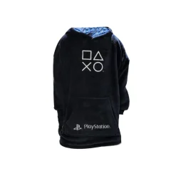 Underwear And Socks*Character Mens Playstation Fleece Snuggle Hoodie in Blue