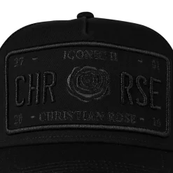 Caps-Hats*Christian Rose Ii Trucker Cap in Black