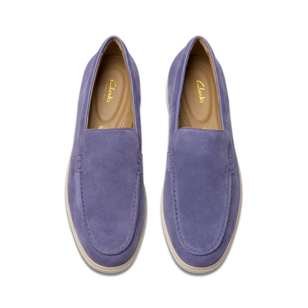 Shoes*Clarks Easy Venetian Loafers in Blue