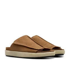 Footwear|Beach Shoes*Clarks Originals Overleigh Sliders in Brown