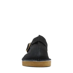 Shoes|Footwear*Clarks Originals Trek Mule Suede Shoes in Black