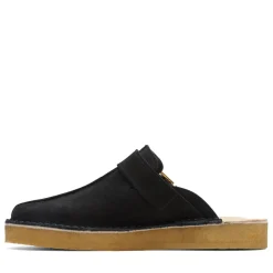 Shoes|Footwear*Clarks Originals Trek Mule Suede Shoes in Black