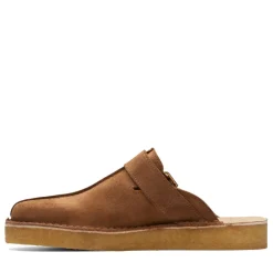 Shoes|Footwear*Clarks Originals Trek Mule Suede Shoes in Brown