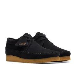 Shoes|Footwear*Clarks Originals Weaver Suede Shoes in Black