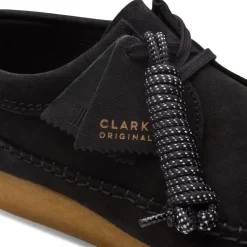 Shoes|Footwear*Clarks Originals Weaver Suede Shoes in Black