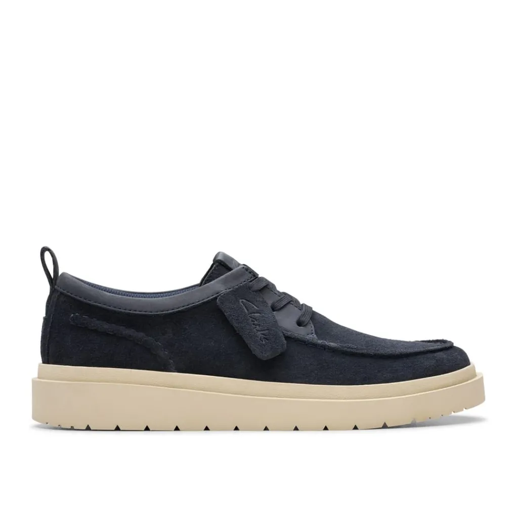 Shoes*Clarks Polden Moc Flatform Penny Loafers in Blue