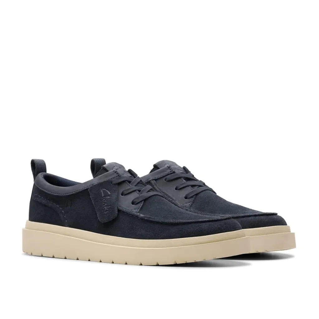 Shoes*Clarks Polden Moc Flatform Penny Loafers in Blue