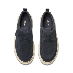 Shoes*Clarks Polden Moc Flatform Penny Loafers in Blue