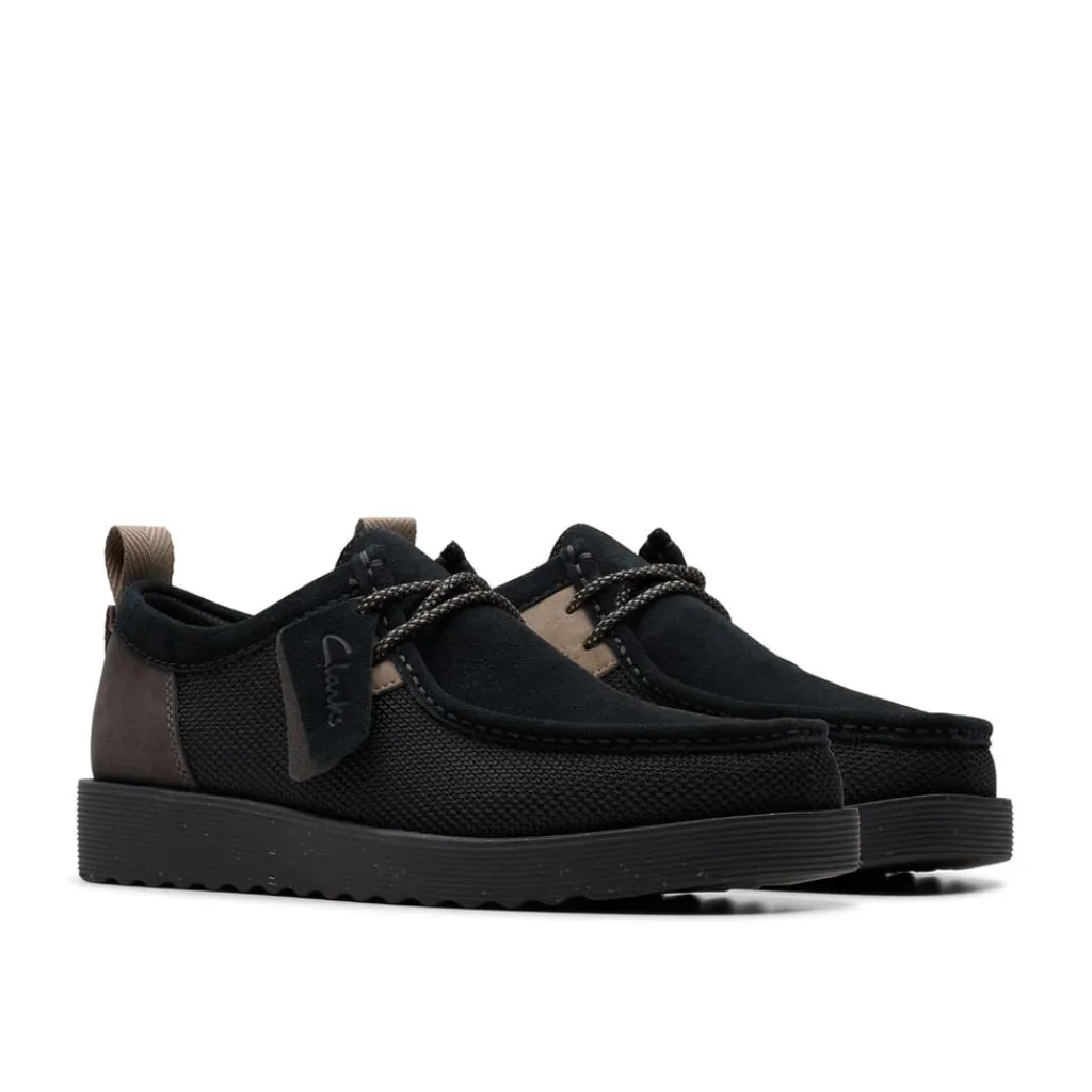 Shoes*Clarks Wallabee Moccasin Flatform Loafers in Black