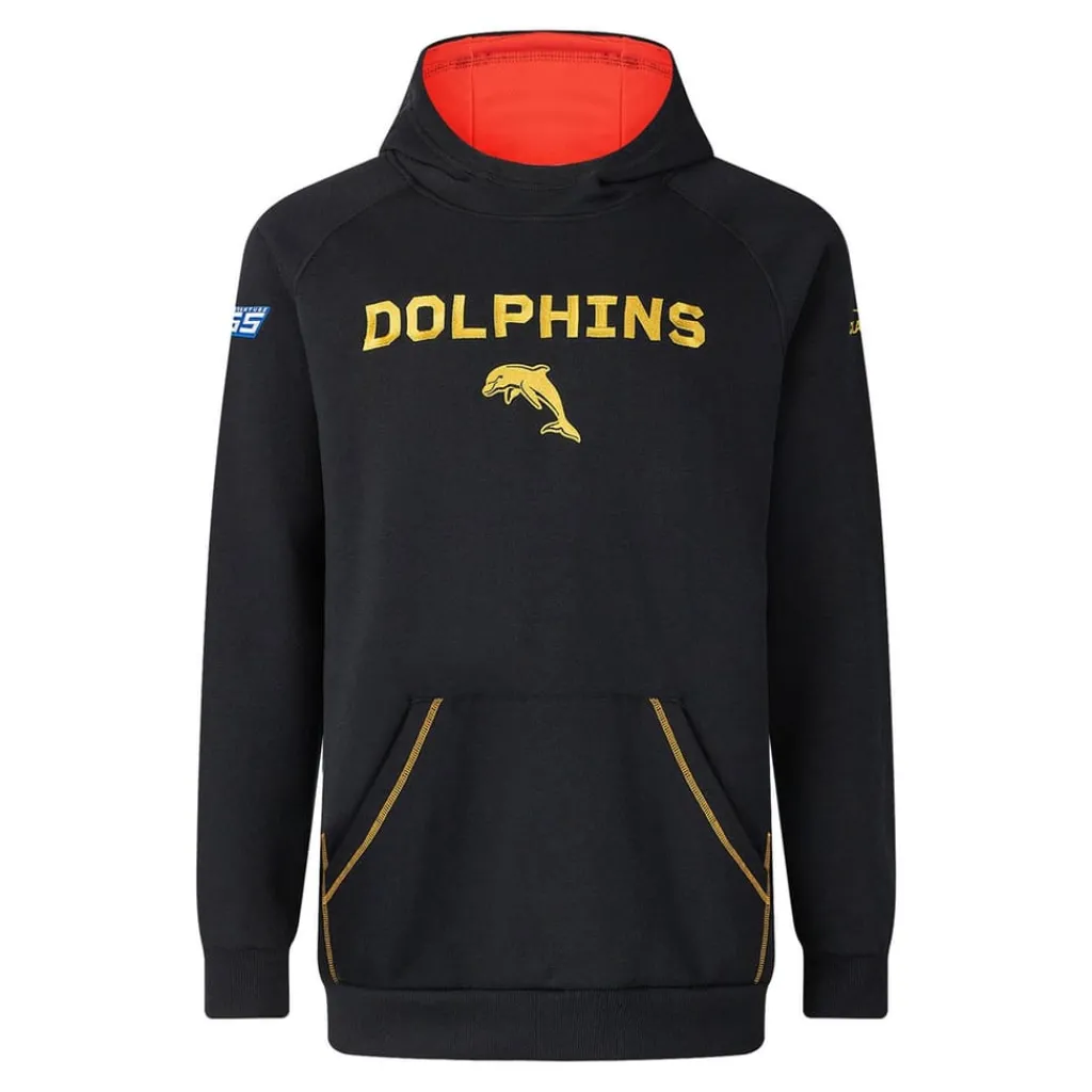 Hoodies*Classic Sportswear Hooded Regular Fit Sweatshirt in Black