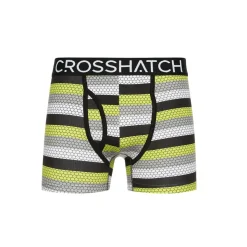 Underwear And Socks*Crosshatch 3 Pack of Crystaline Boxers in Yellow
