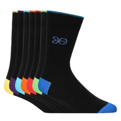 Underwear And Socks*Crosshatch 7 Pack of Farrango Sport Socks in Multi colour