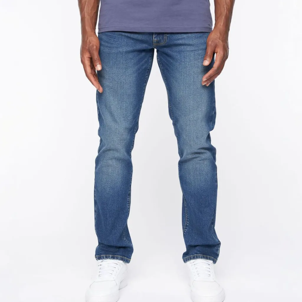 Jeans*Crosshatch Cadman Straight-Fit Jeans in Blue