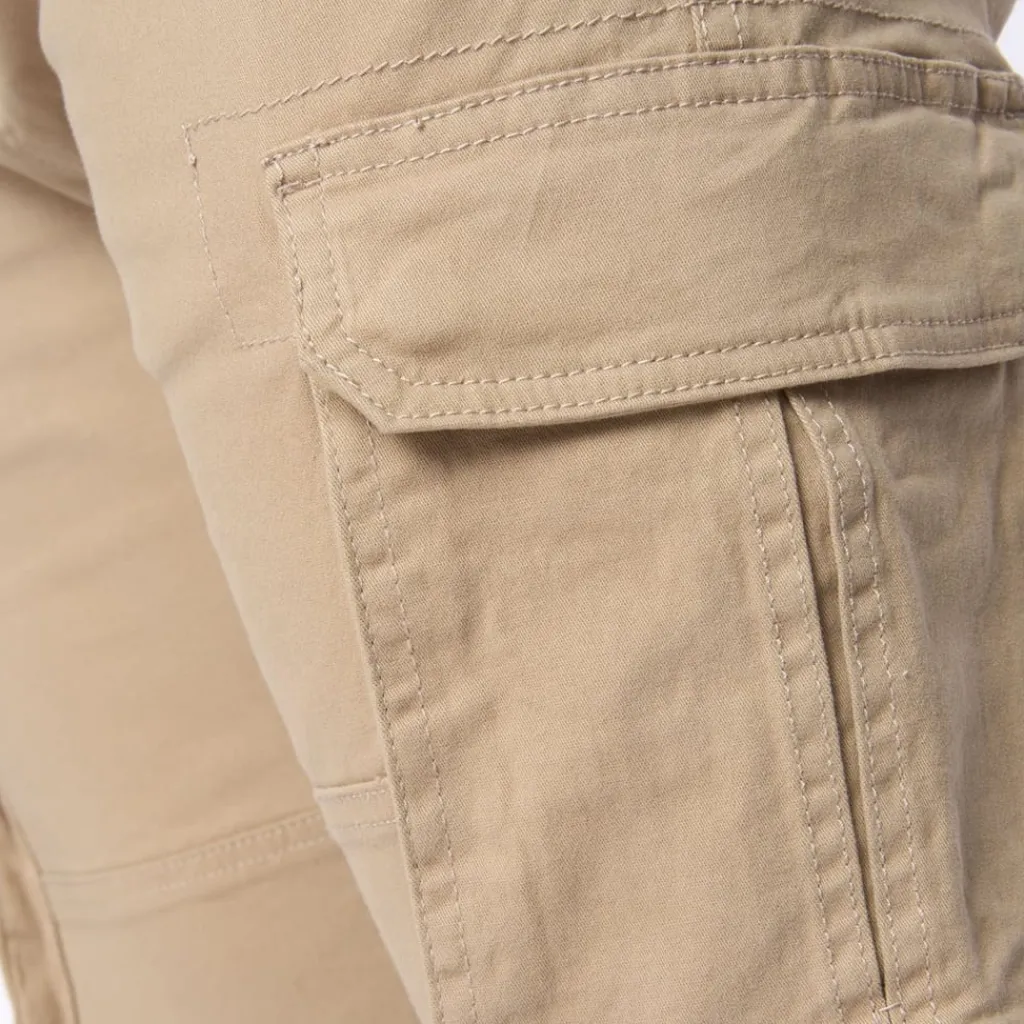 Trousers*Crosshatch Frentons Cargo Pants in Stone