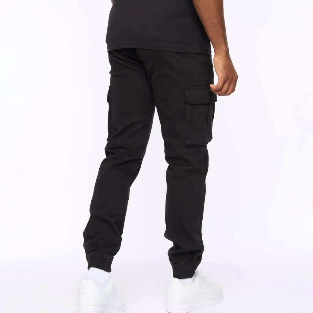 Trousers*Crosshatch Frentons Cargos in Black