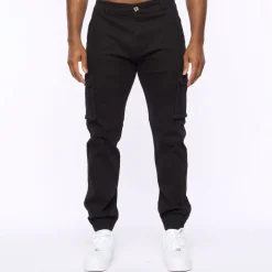 Trousers*Crosshatch Frentons Cargos in Black