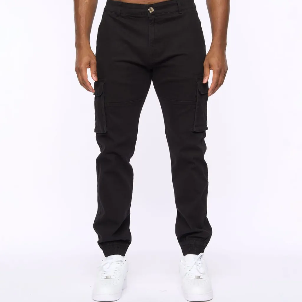 Trousers*Crosshatch Frentons Cargos in Black