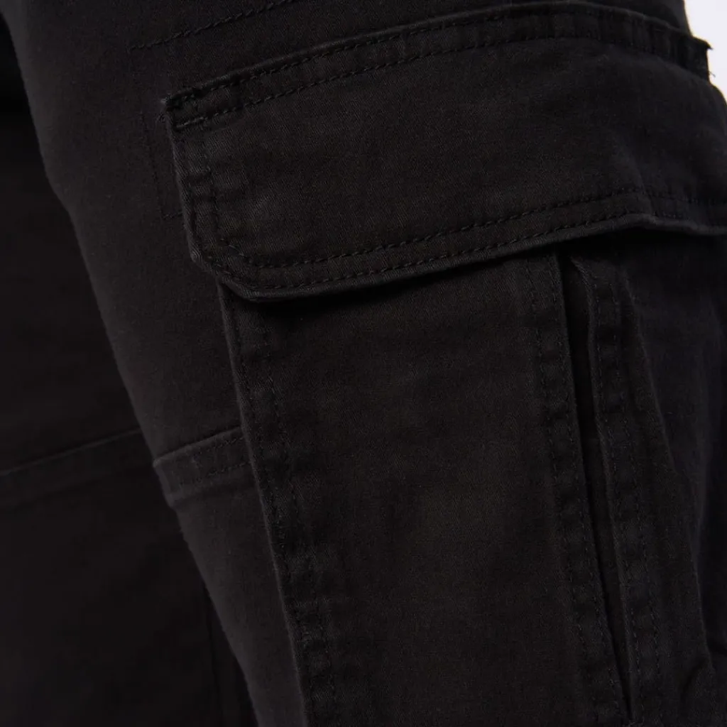 Trousers*Crosshatch Frentons Cargos in Black
