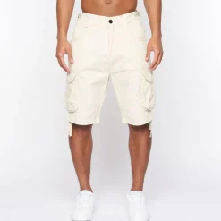 Shorts*Crosshatch Jamstar Cargo Shorts in Stone