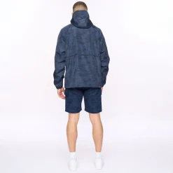 Coats And Jackets*Crosshatch Janscore Allover Print Jacket in Blue