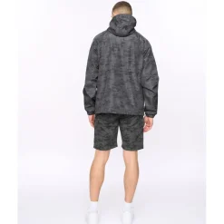 Coats And Jackets*Crosshatch Janscore Allover Print Jacket in Black
