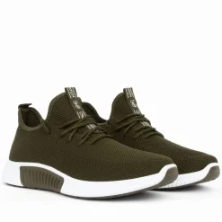 Trainers|Footwear*Crosshatch Rideout Trainers in olive