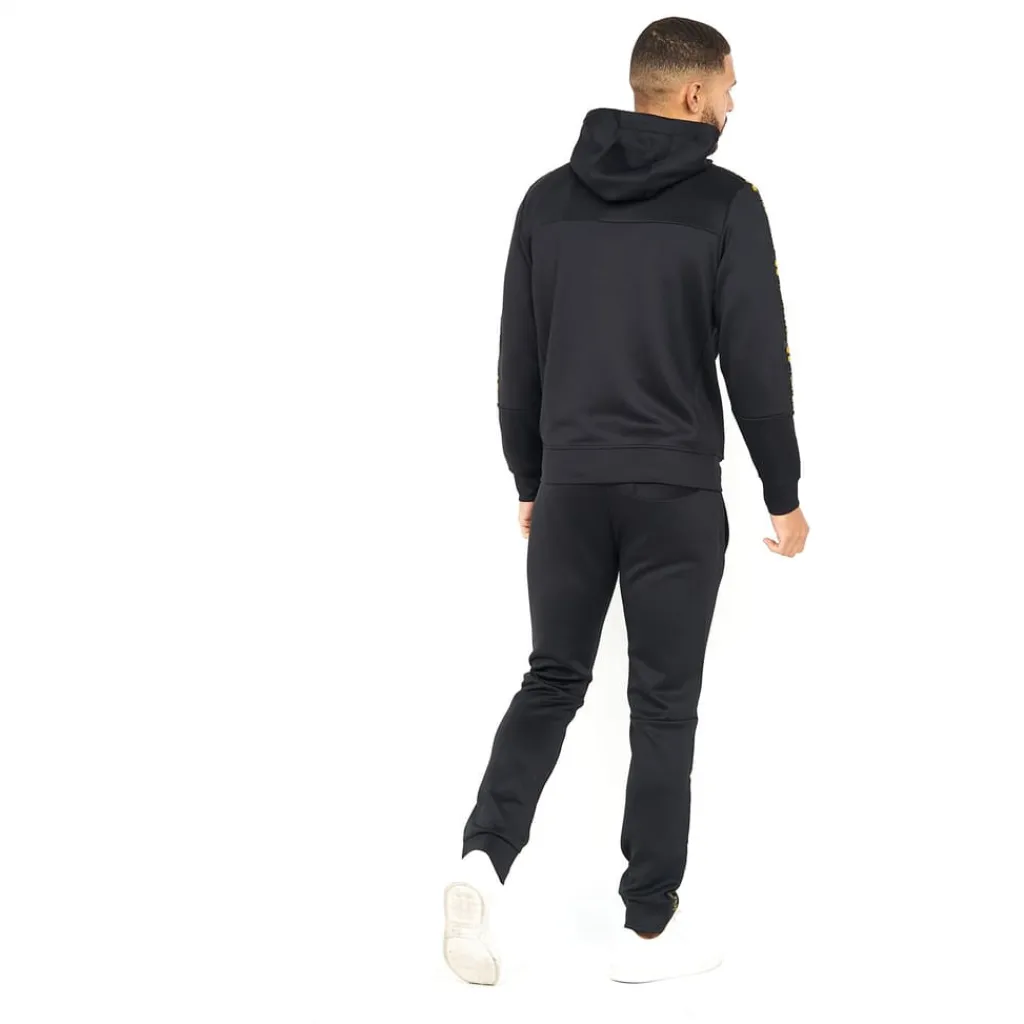 Tracksuits*Crosshatch Trackside Tracksuit in Black