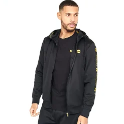 Tracksuits*Crosshatch Trackside Tracksuit in Black