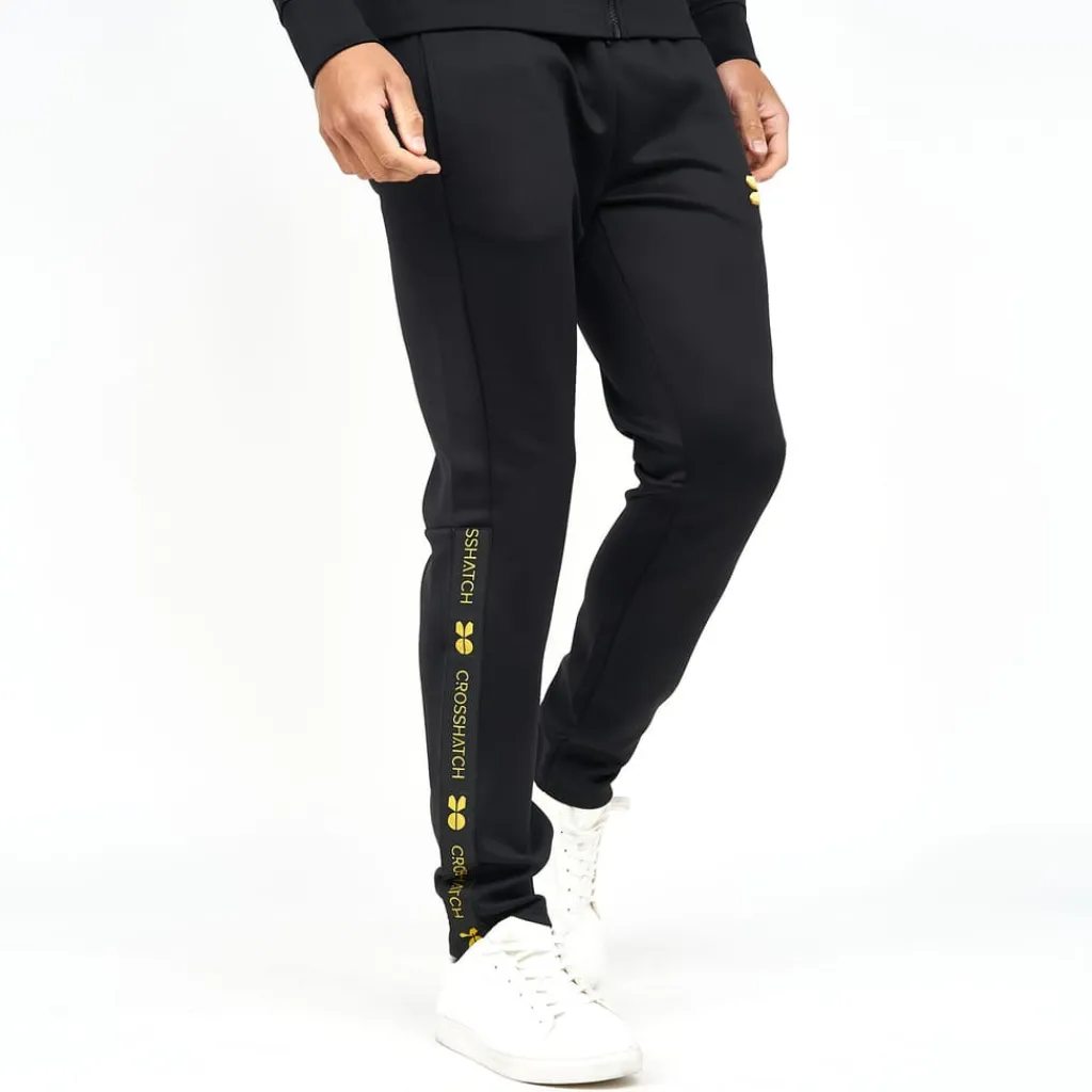 Tracksuits*Crosshatch Trackside Tracksuit in Black
