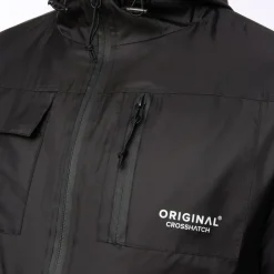 Coats And Jackets*Crosshatch Utilate Jacket in Black