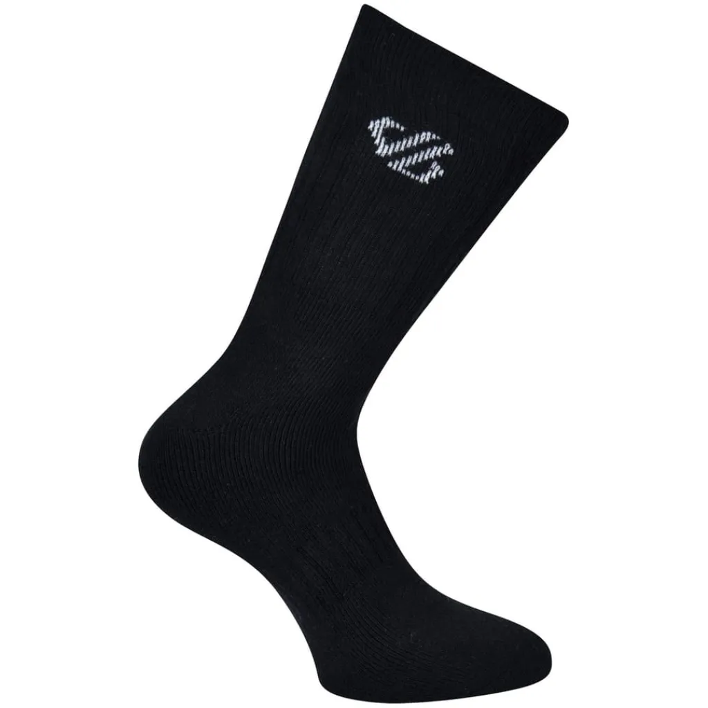 Underwear And Socks*Dare 2b 3 Pack of Ribbed Cuff Essential Sport Socks in Black