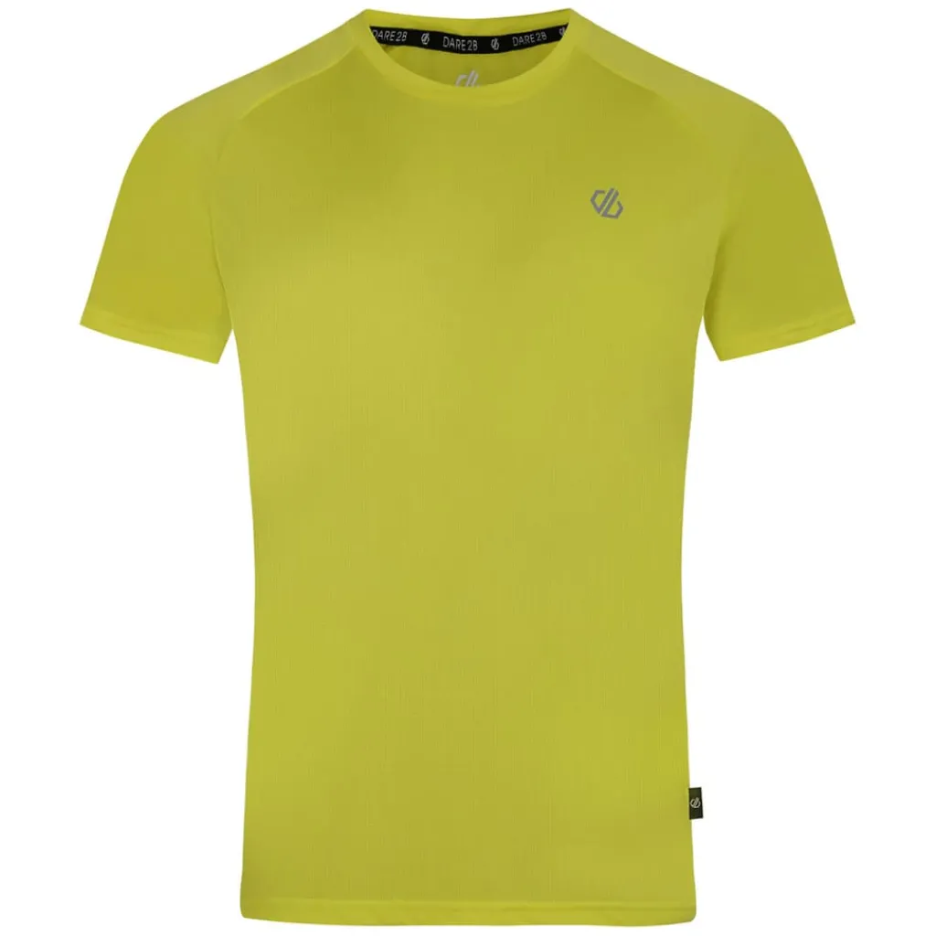 Fitness And Gym Tops*Dare 2b Accelerate Lightweight Running T-Shirt in Yellow