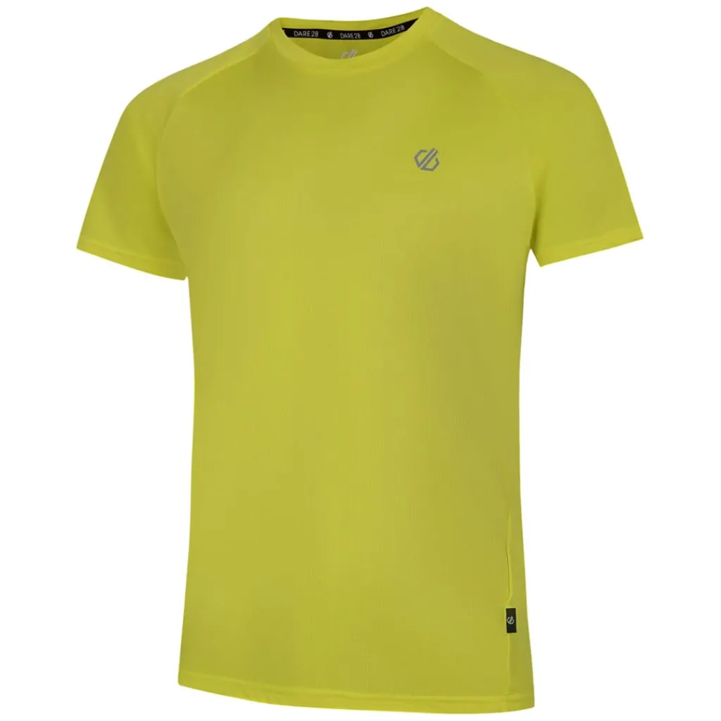 Fitness And Gym Tops*Dare 2b Accelerate Lightweight Running T-Shirt in Yellow